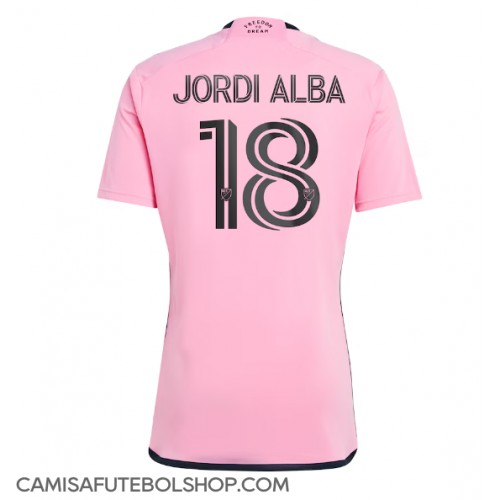 Camisa de time de futebol Inter Miami Jordi Alba #18 Replicas 1º Equipamento 2024-25 Manga Curta